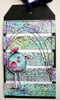 Carabelle Studio - Rubber Stamps - A6 - Silly Birdiesy by Kate Crane